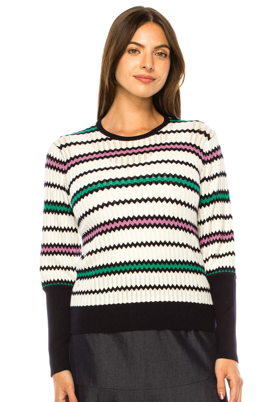 Zig Zag Stripe Sweater