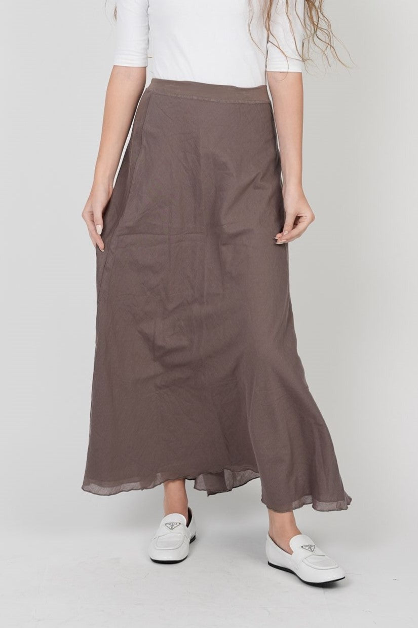 Elastic Waist Gauze Skirt